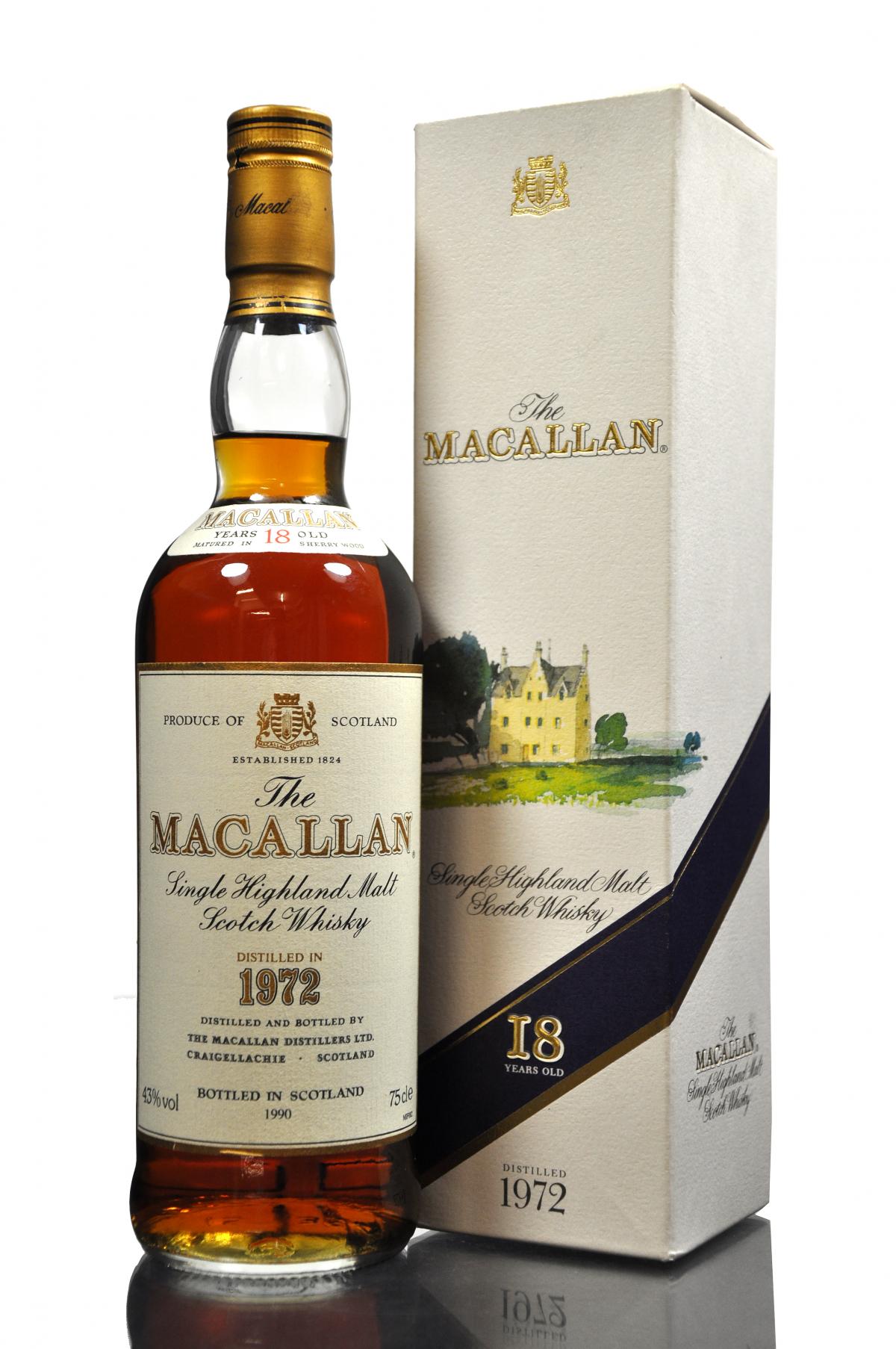 Macallan 1972-1990 - 18 Year Old