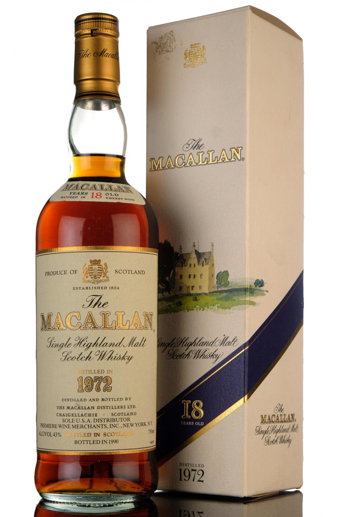 Macallan 1972-1990 - 18 Year Old