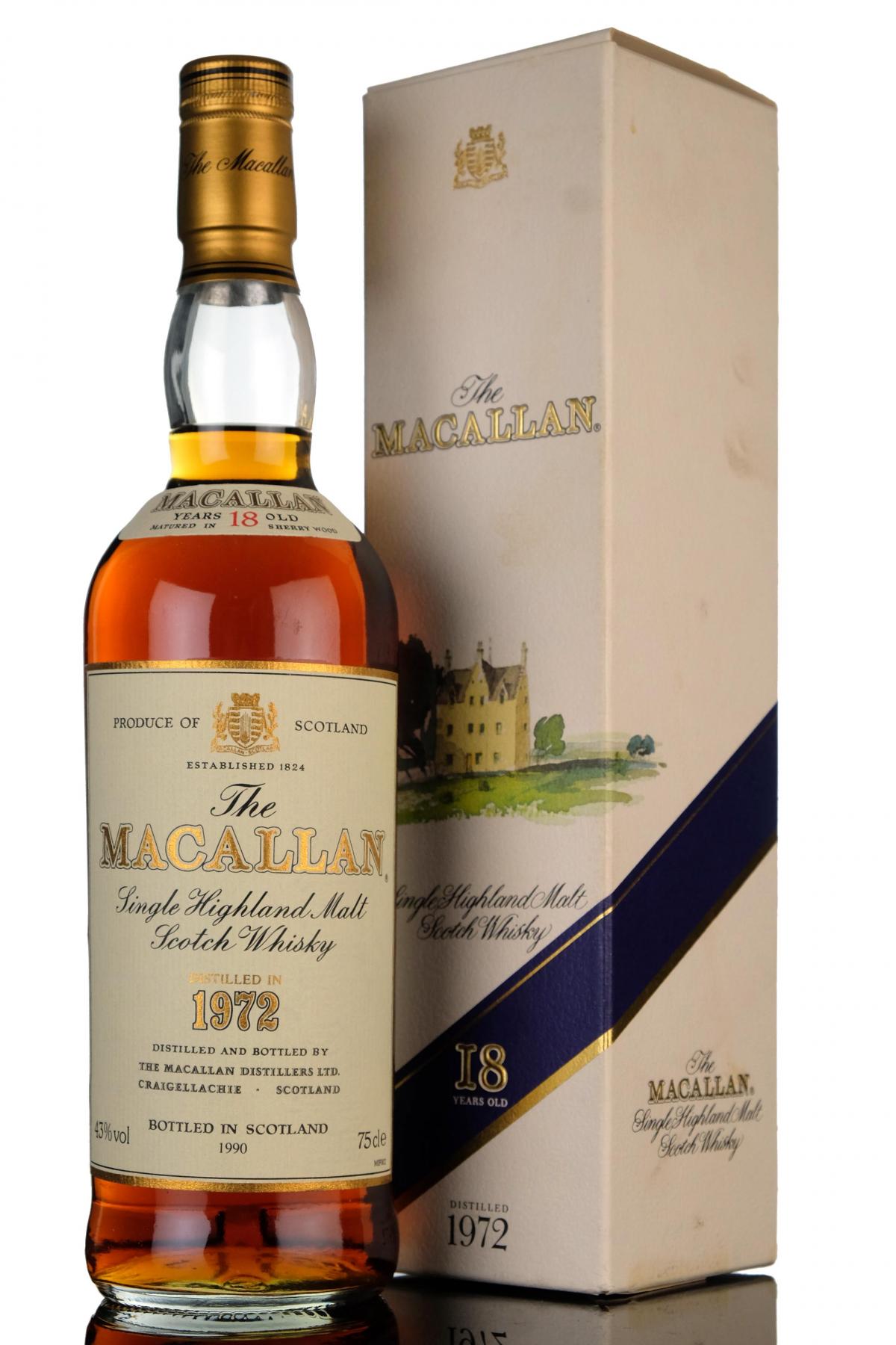 Macallan 1972-1990 - 18 Year Old