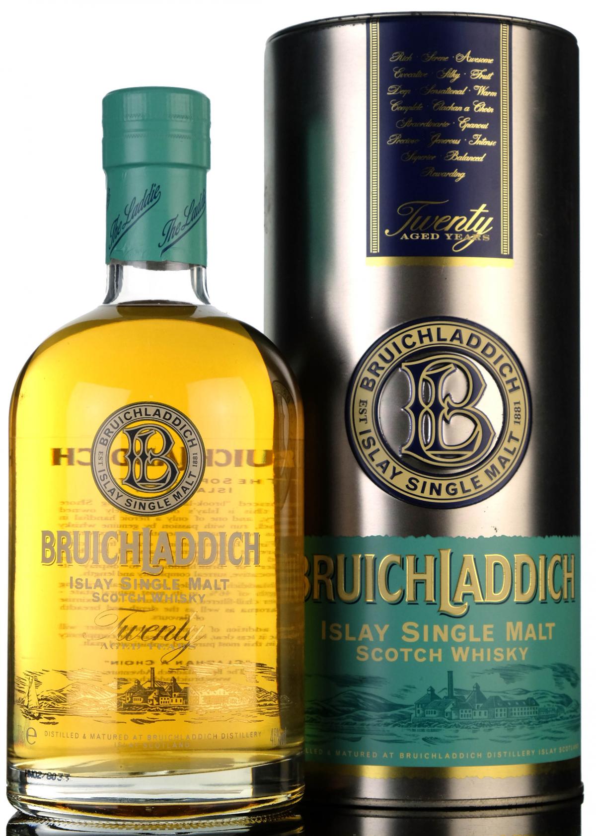 Bruichladdich 20 Year Old - 1st Edition - 2001 Release