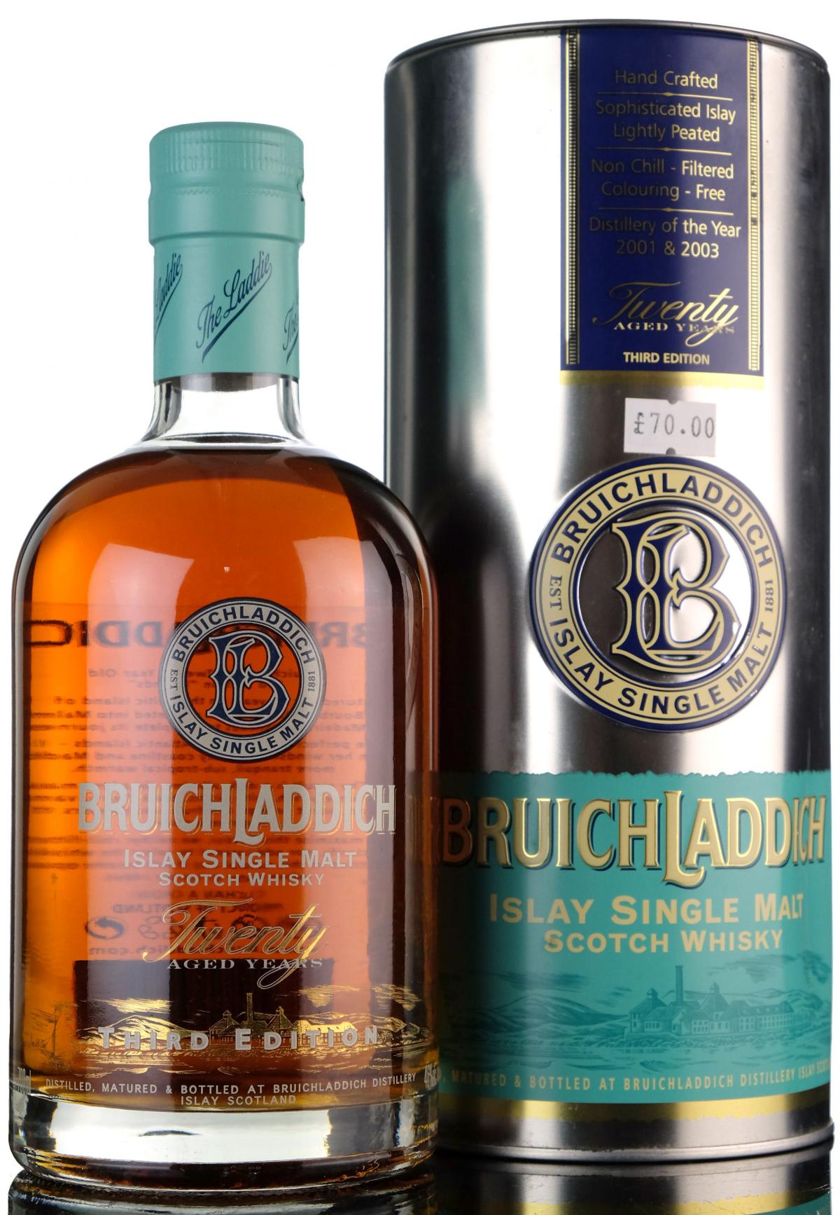 Bruichladdich 20 Year Old - 3rd Edition - 2005 Release