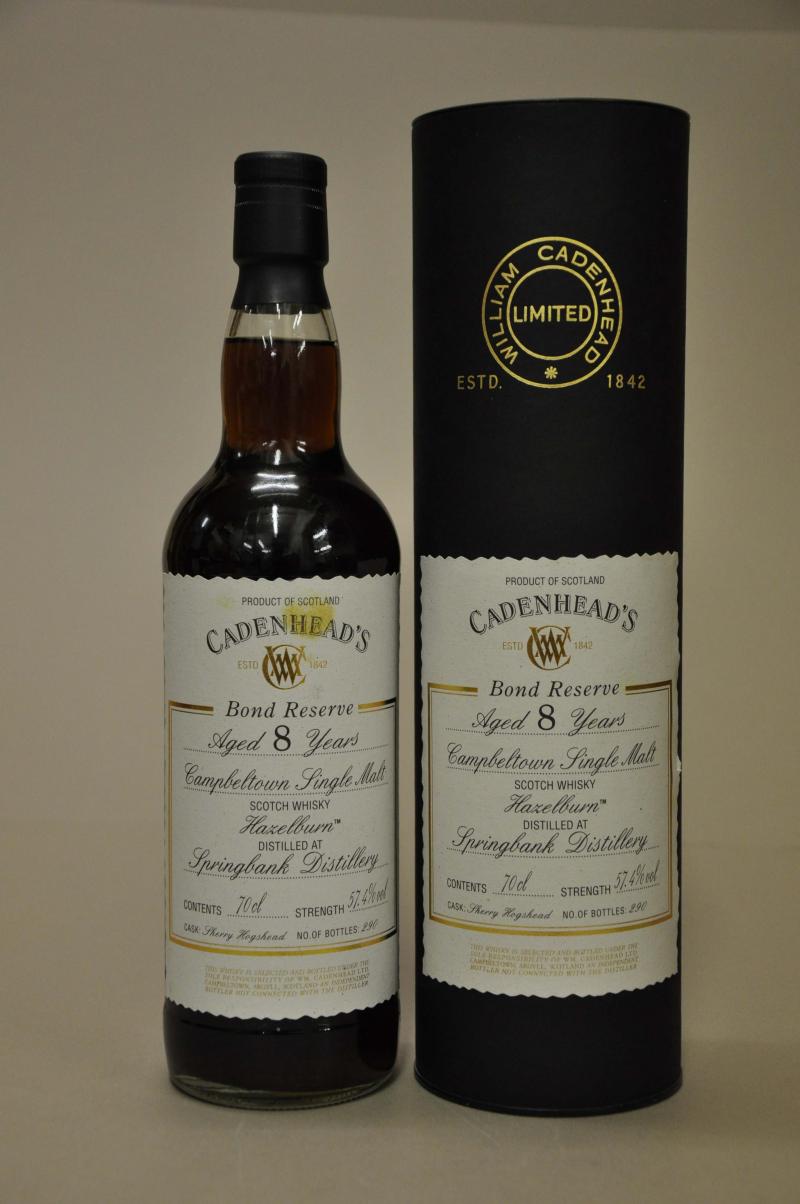 Hazelburn 8 Year Old - Cadenheads Bond Reserve
