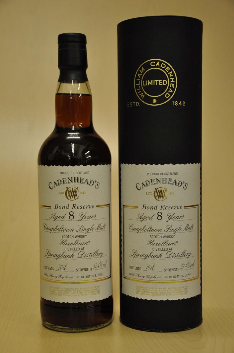 Hazelburn 8 Year Old - Cadenheads Bond Reserve