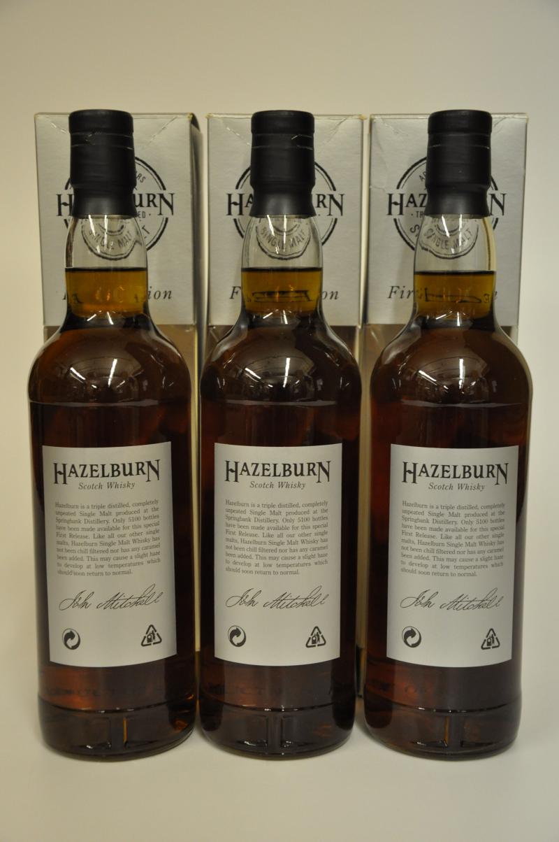 Hazelburn 8 Year Old - First Edition Set Of 3