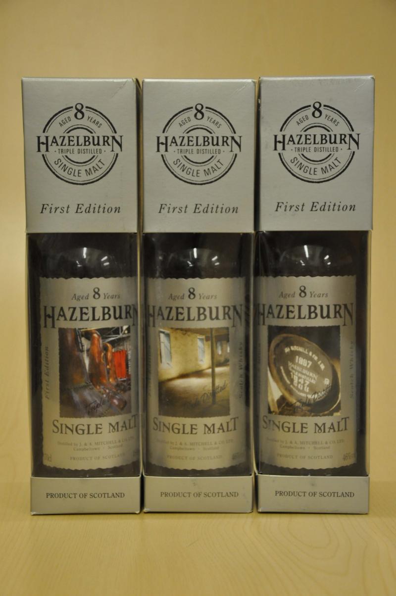 Hazelburn 8 Year Old - First Edition Set Of 3