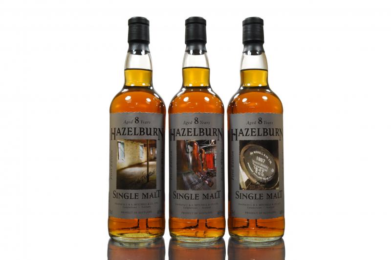 Hazelburn 8 Year Old - First Edition Set Of 3