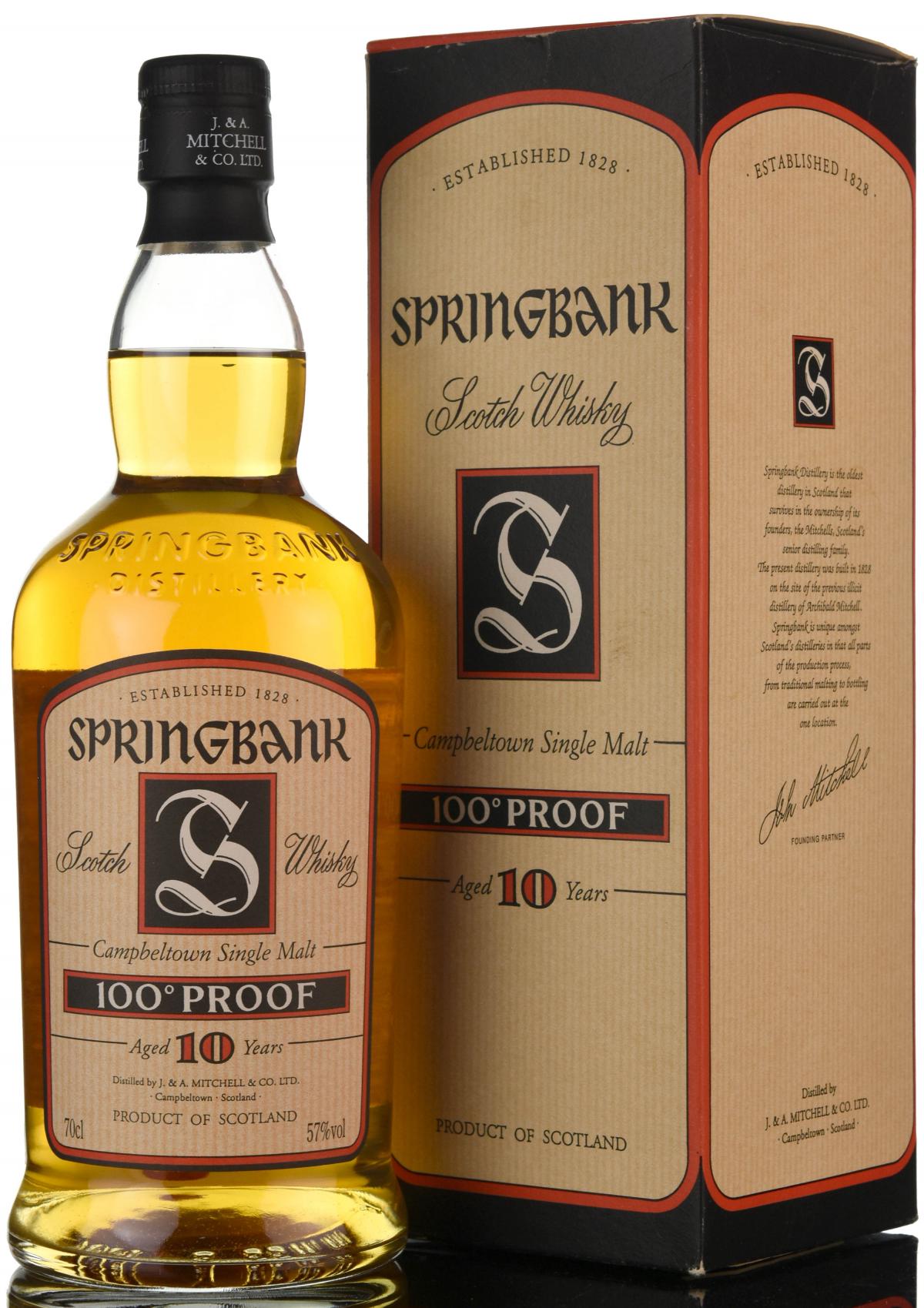 Springbank 10 Year Old - 100 Proof