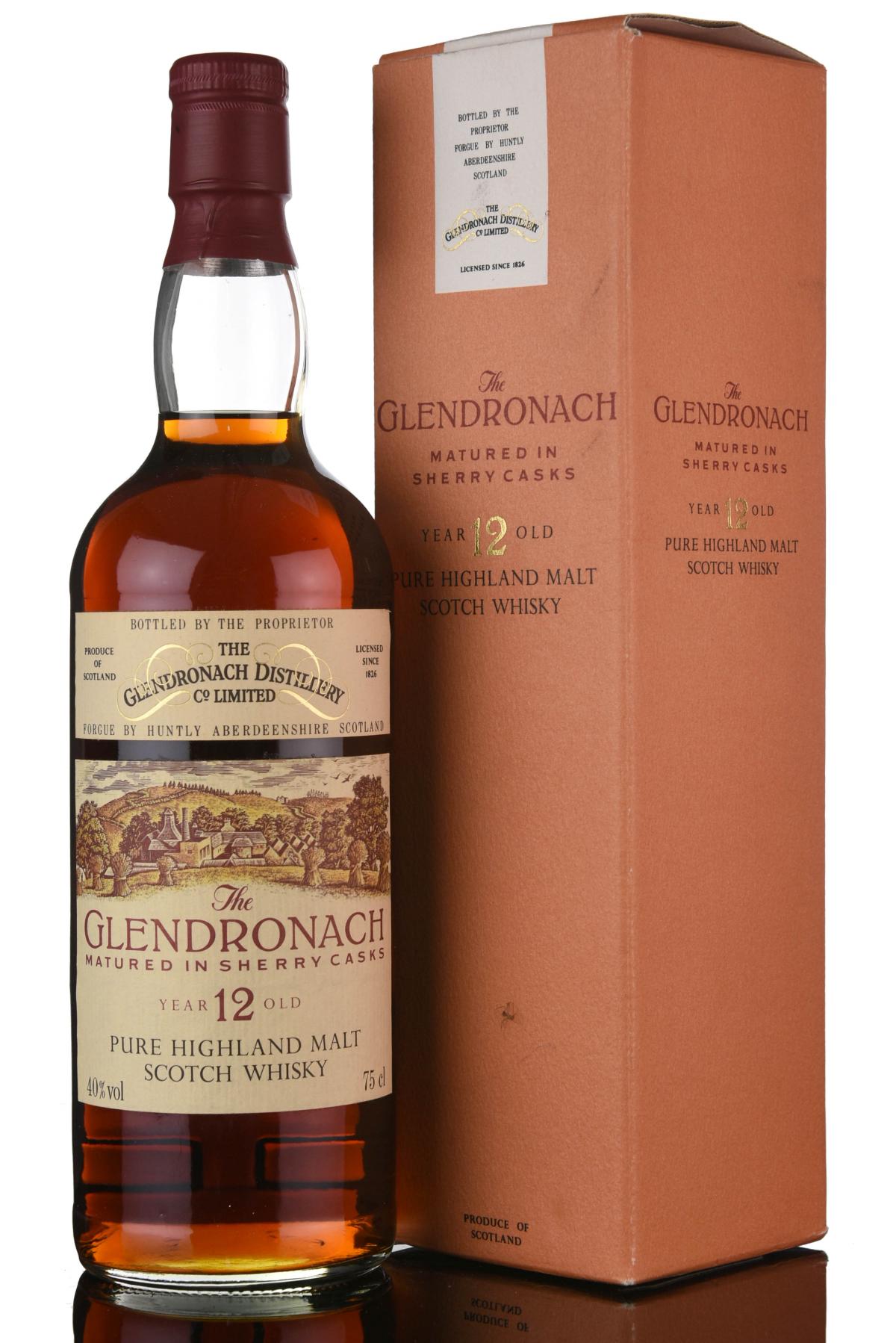 Glendronach 12 Year Old - Sherry Cask - Circa 1990