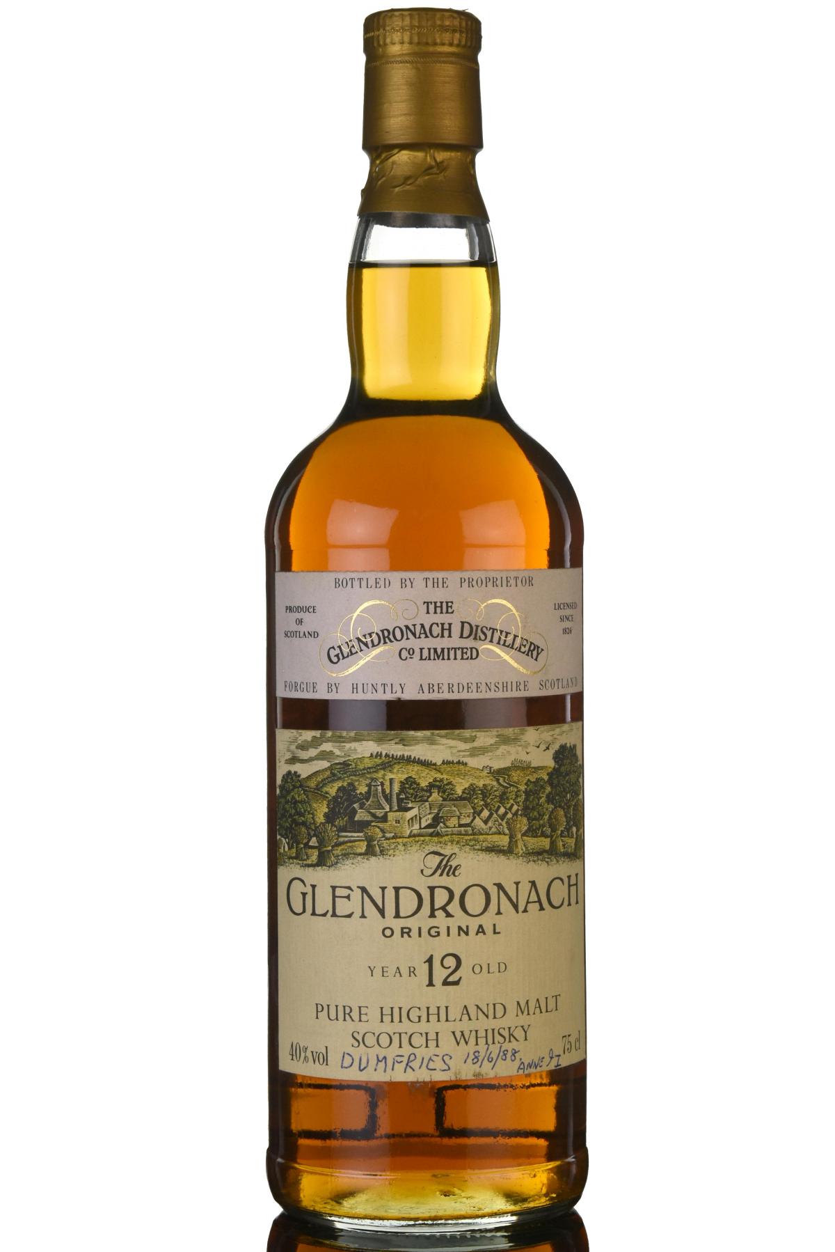 Glendronach 12 Year Old - Circa 1990