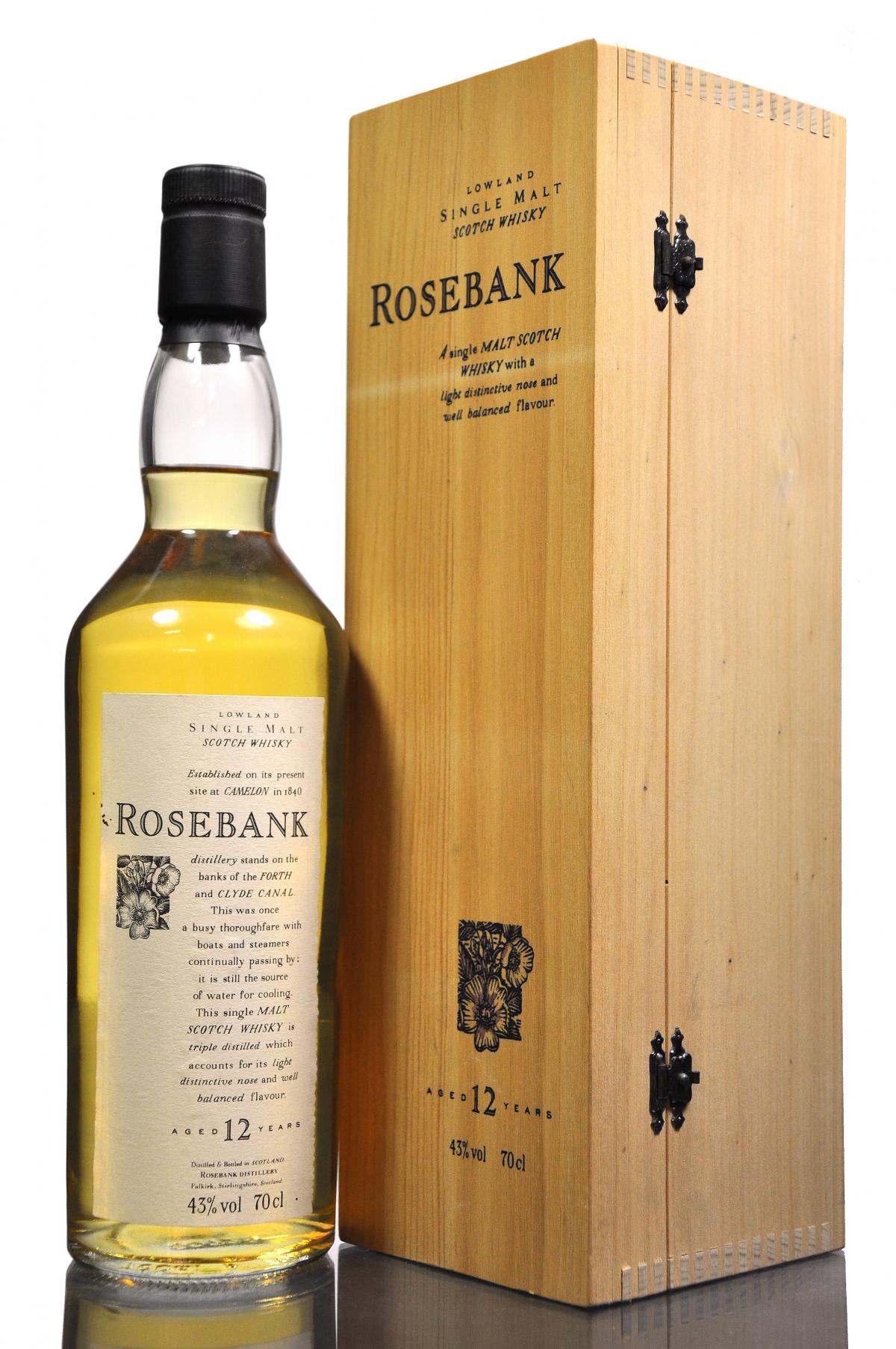 Rosebank 12 Year Old - Flora & Fauna - Wooden Box Series