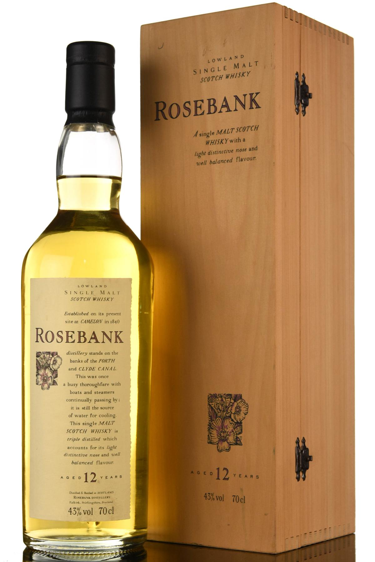 Rosebank 12 Year Old - Flora & Fauna - Wooden Box Series