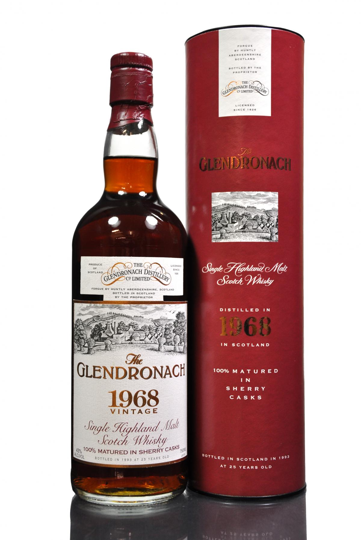 Glendronach 1968-1993 - 25 Year Old