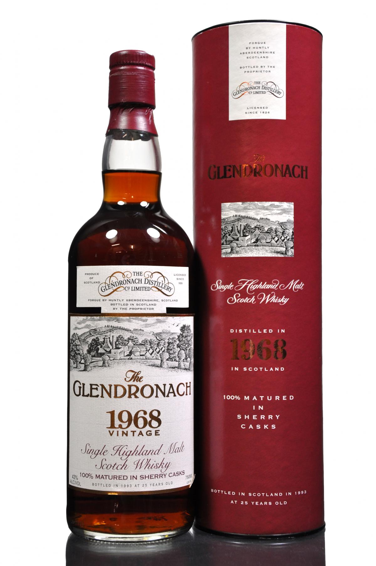 Glendronach 1968-1993 - 25 Year Old