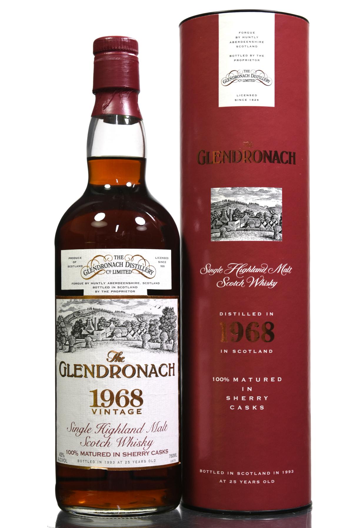 Glendronach 1968-1993 - 25 Year Old