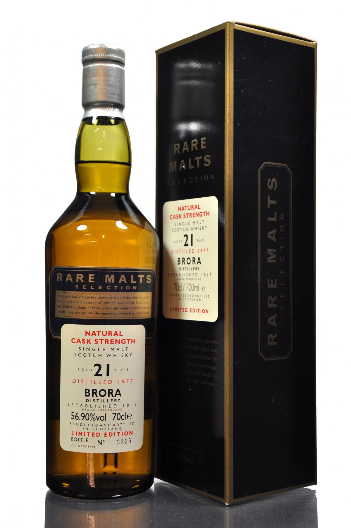 Brora 1977-1998 - 21 Year Old - Rare Malts 56.90%