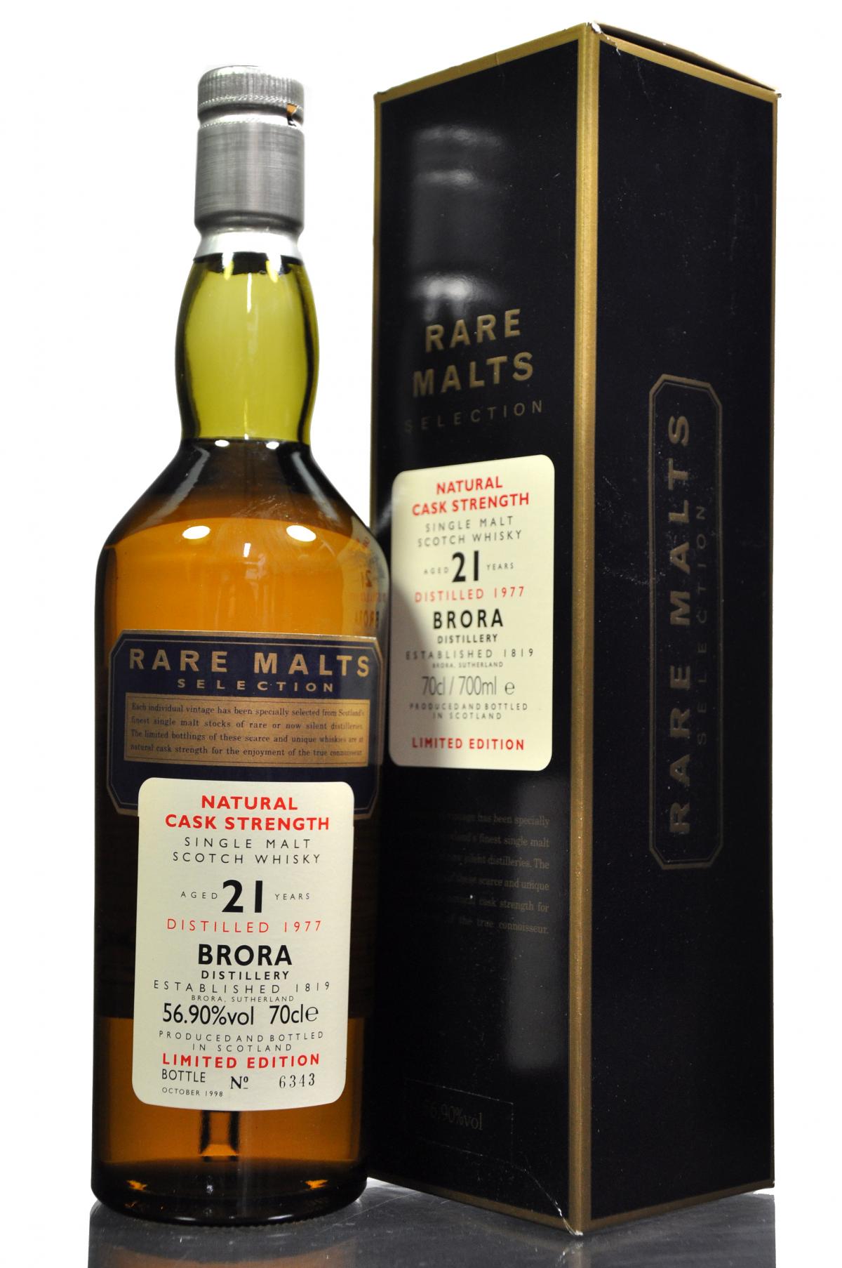 Brora 1977-1998 - 21 Year Old - Rare Malts 56.90%