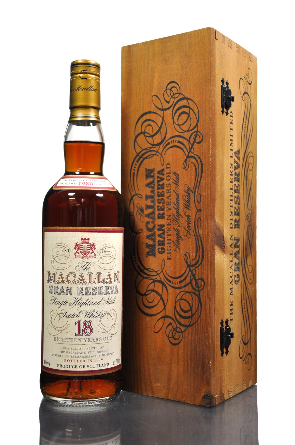 Macallan 1980-1999 - 18 Year Old - Gran Reserva