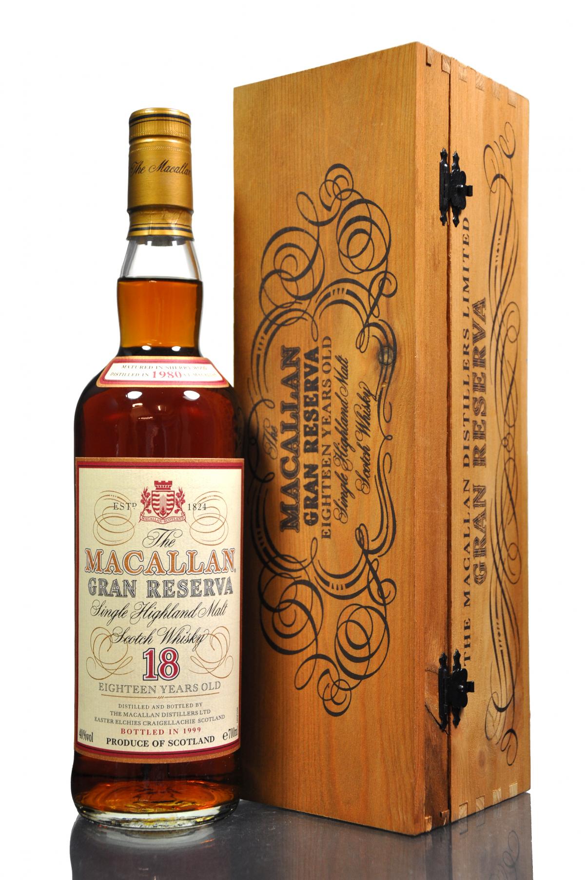 Macallan 1980-1999 - 18 Year Old - Gran Reserva