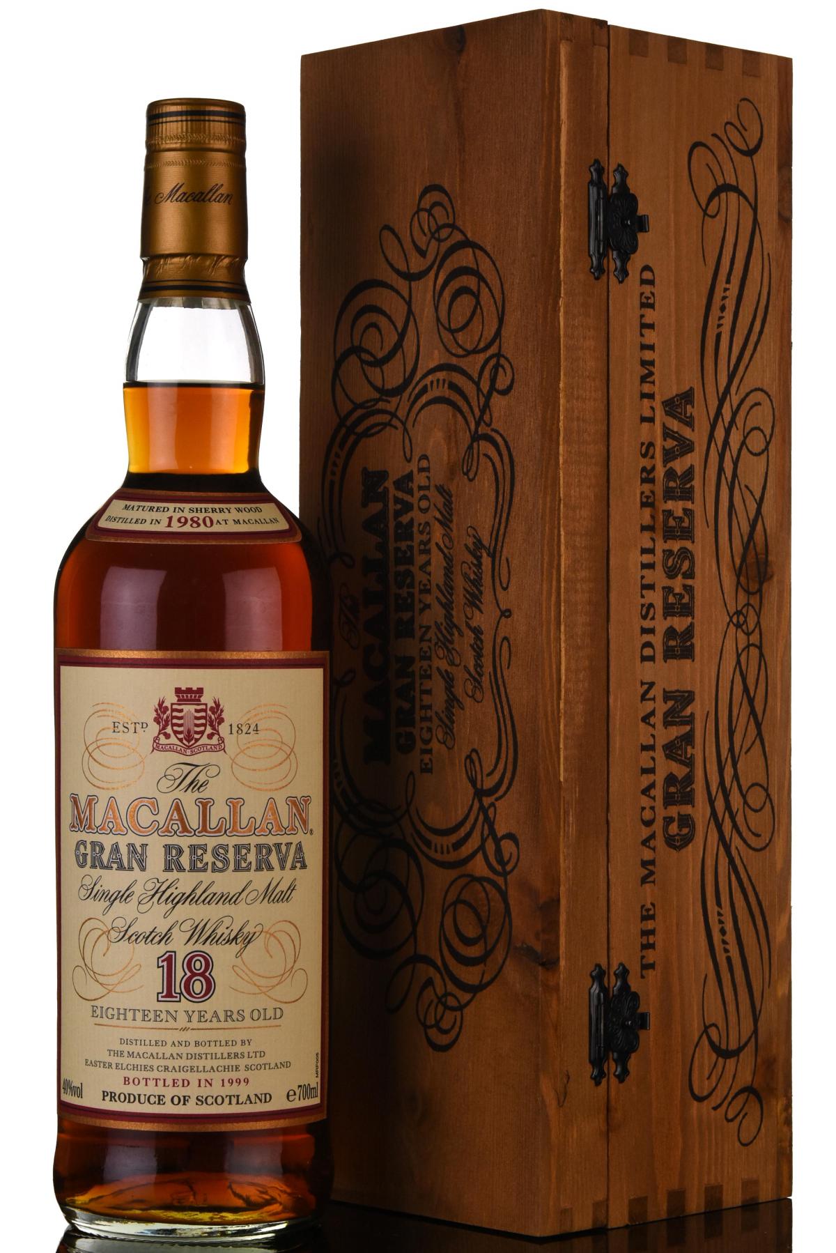 Macallan 1980-1999 - 18 Year Old - Gran Reserva