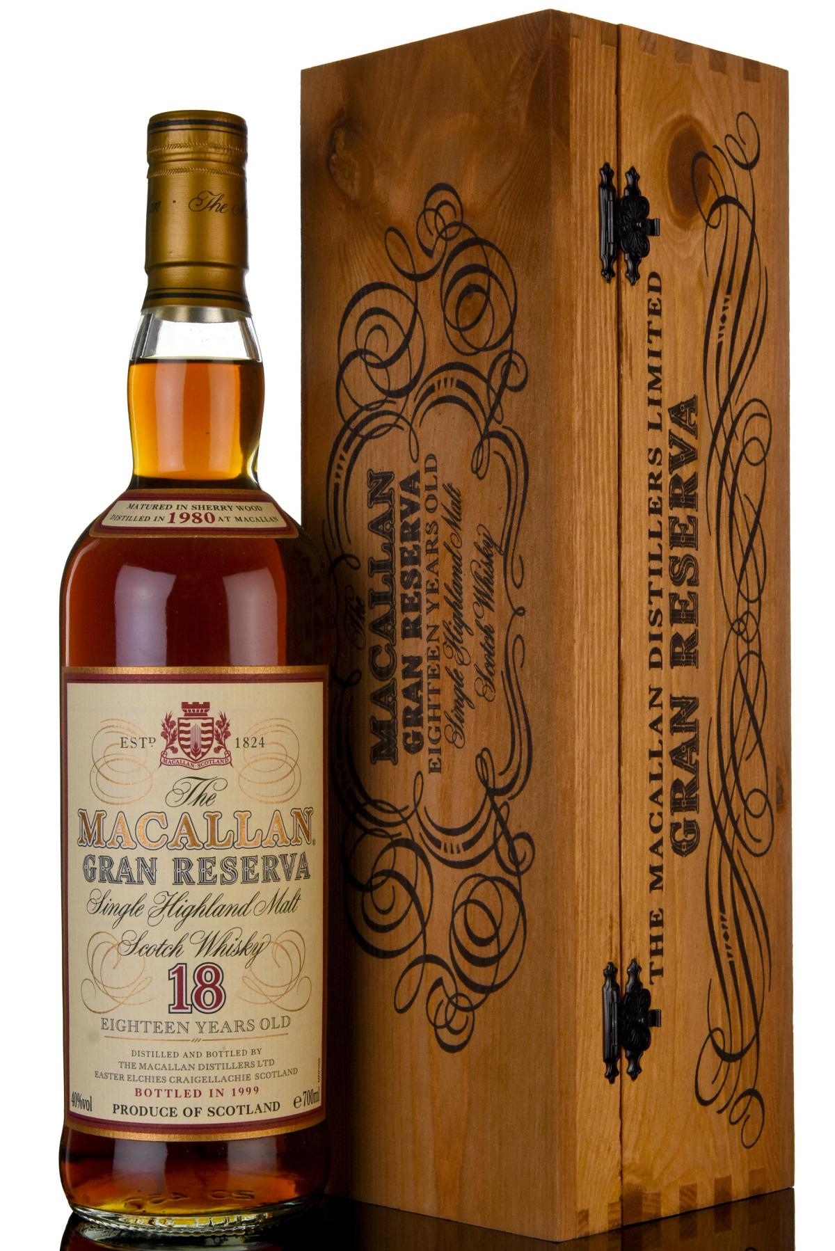 Macallan 1980-1999 - 18 Year Old - Gran Reserva