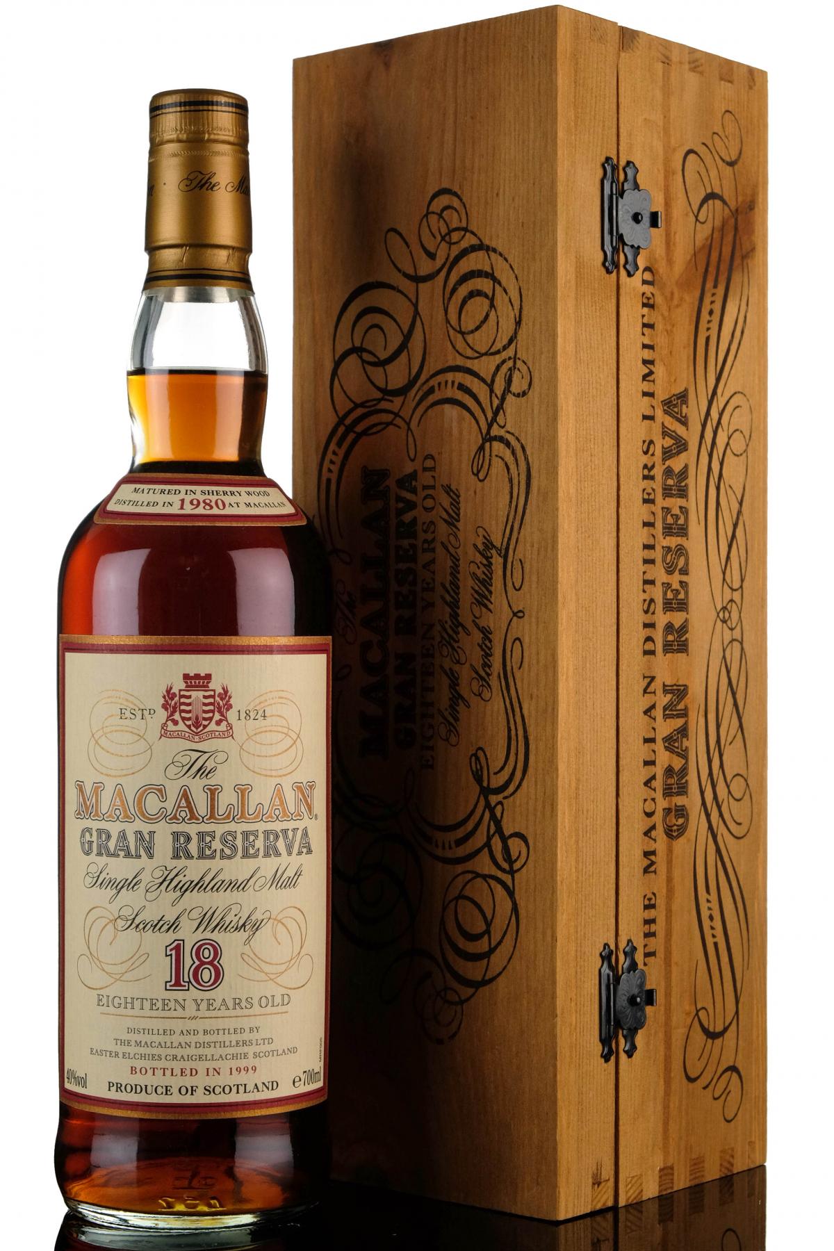 Macallan 1980-1999 - 18 Year Old - Gran Reserva