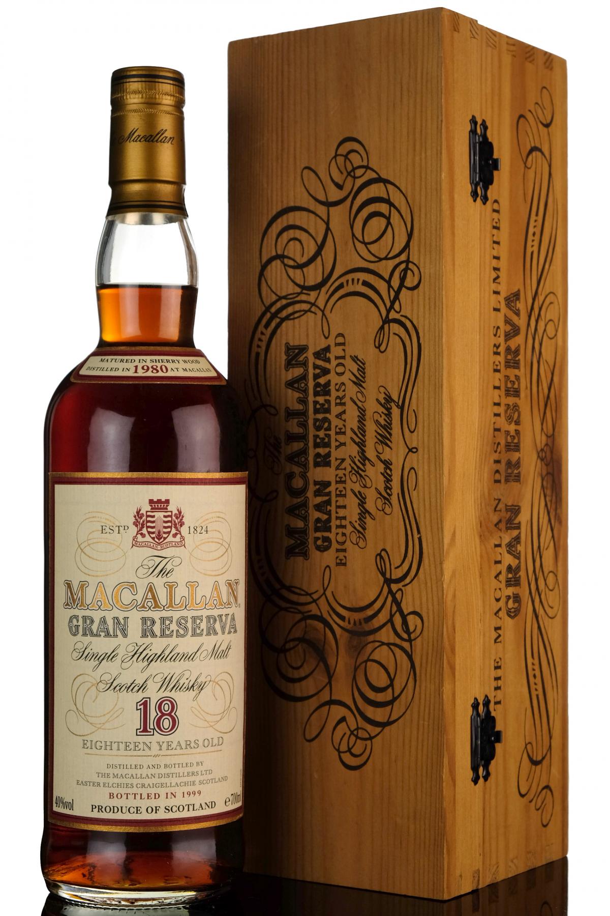 Macallan 1980-1999 - 18 Year Old - Gran Reserva