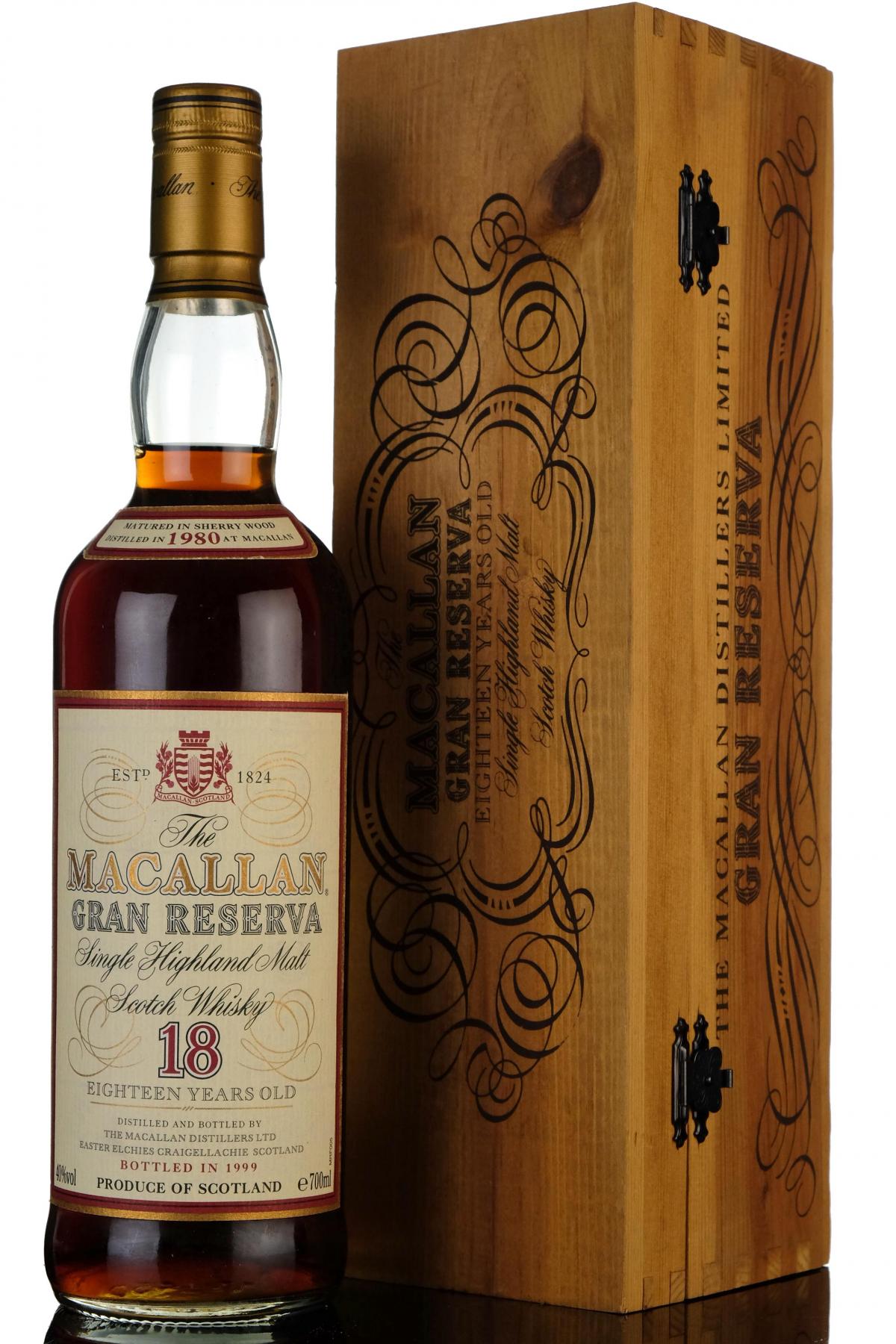 Macallan 1980-1999 - 18 Year Old - Gran Reserva