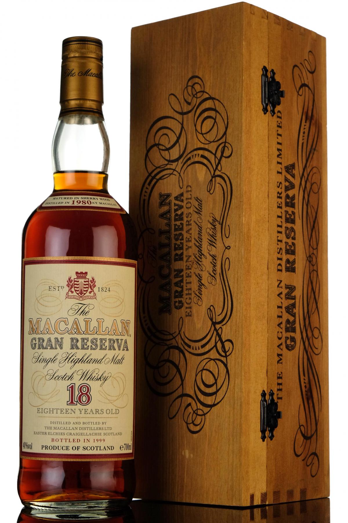 Macallan 1980-1999 - 18 Year Old - Gran Reserva