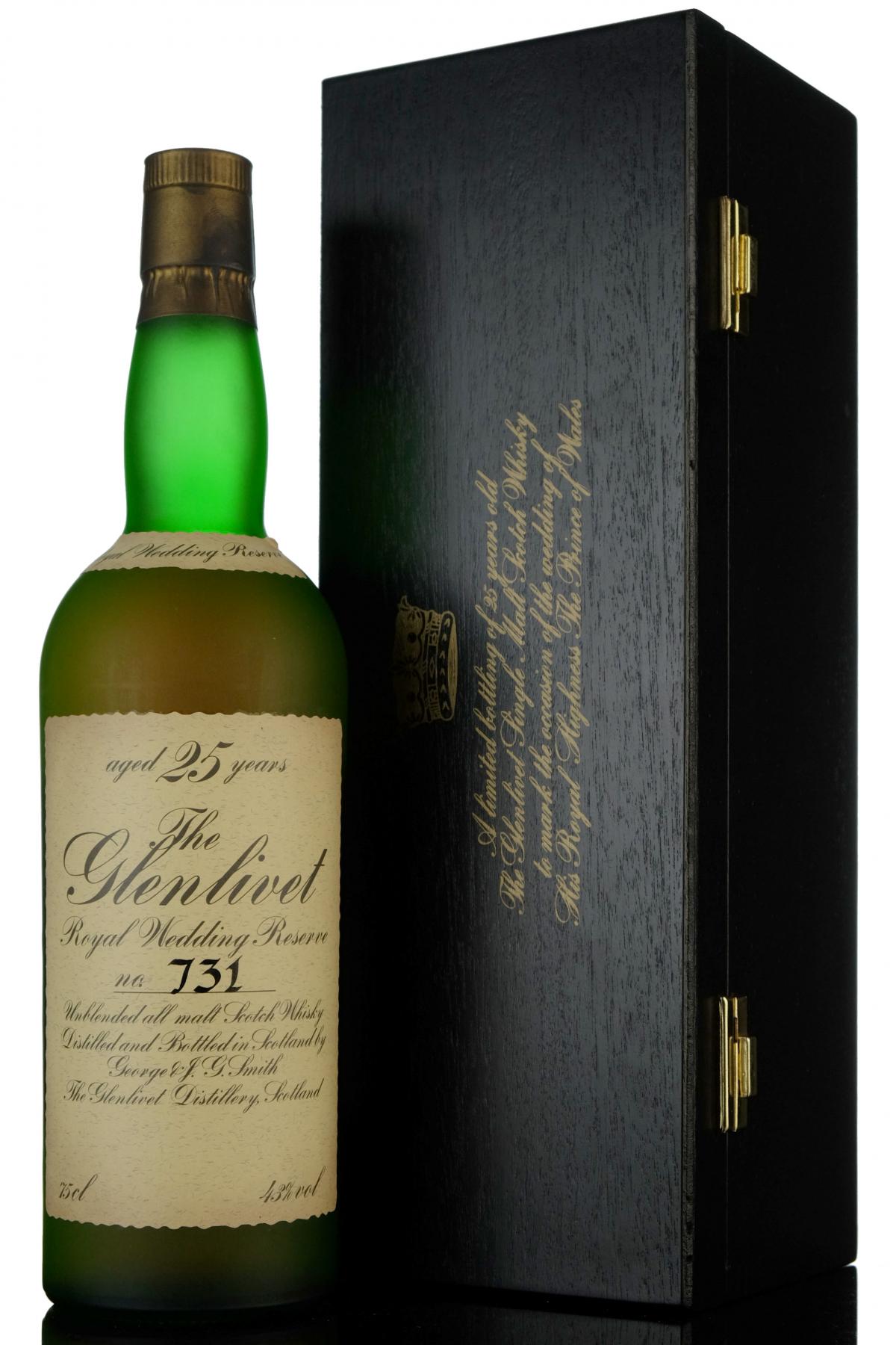 Glenlivet 25 Year Old - Royal Wedding