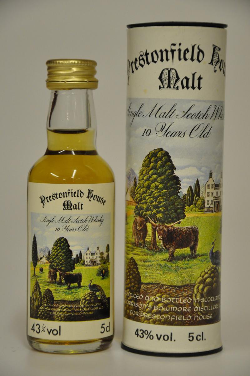 Bowmore 10 Year Old - Prestonfield House Malt - Miniature