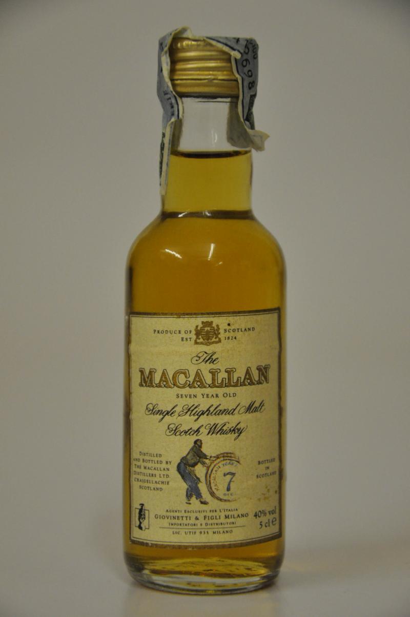 Macallan 7 Year Old Miniature