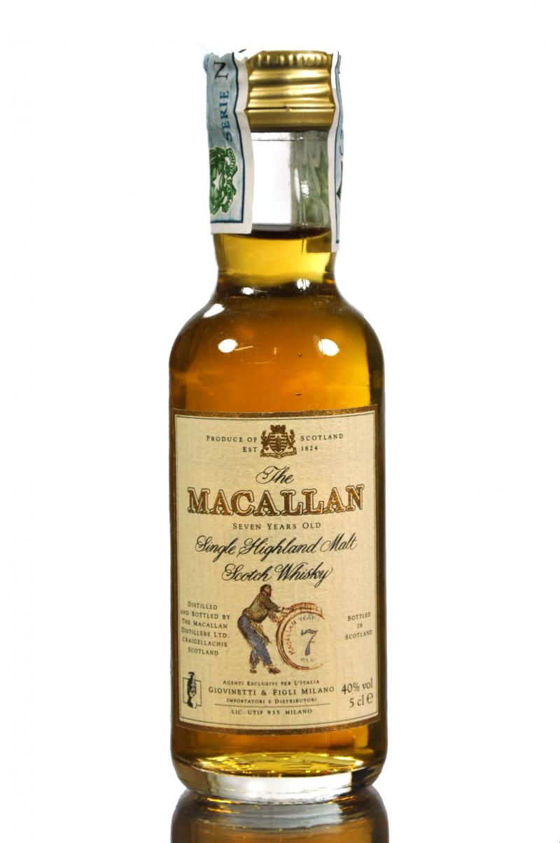 Macallan 7 Year Old Miniature