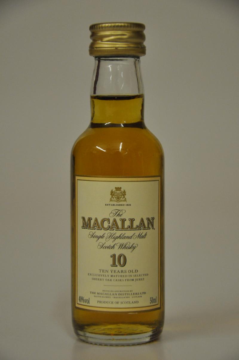 Macallan 10 Year Old Miniature