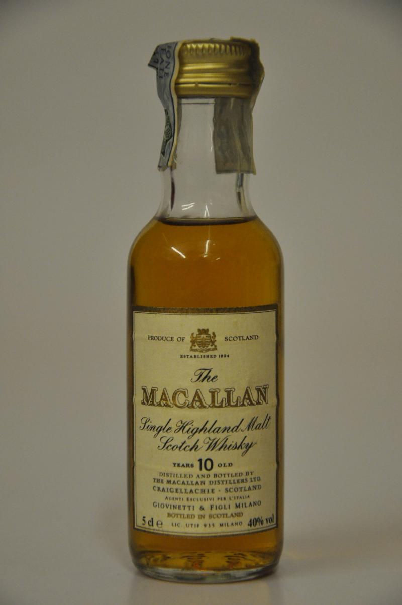 Macallan 10 Year Old Miniature