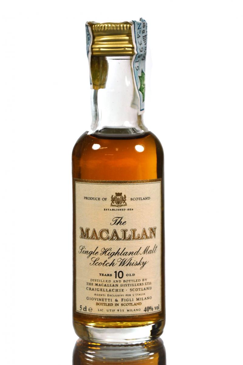 Macallan 10 Year Old Miniature