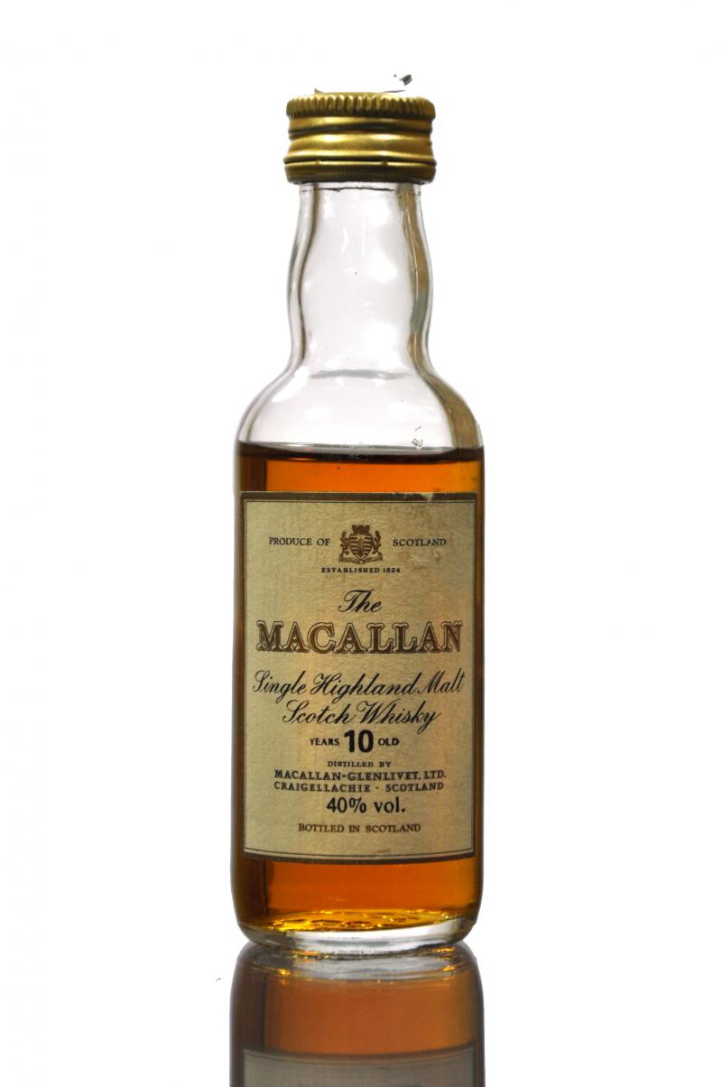 Macallan 10 Year Old Miniature