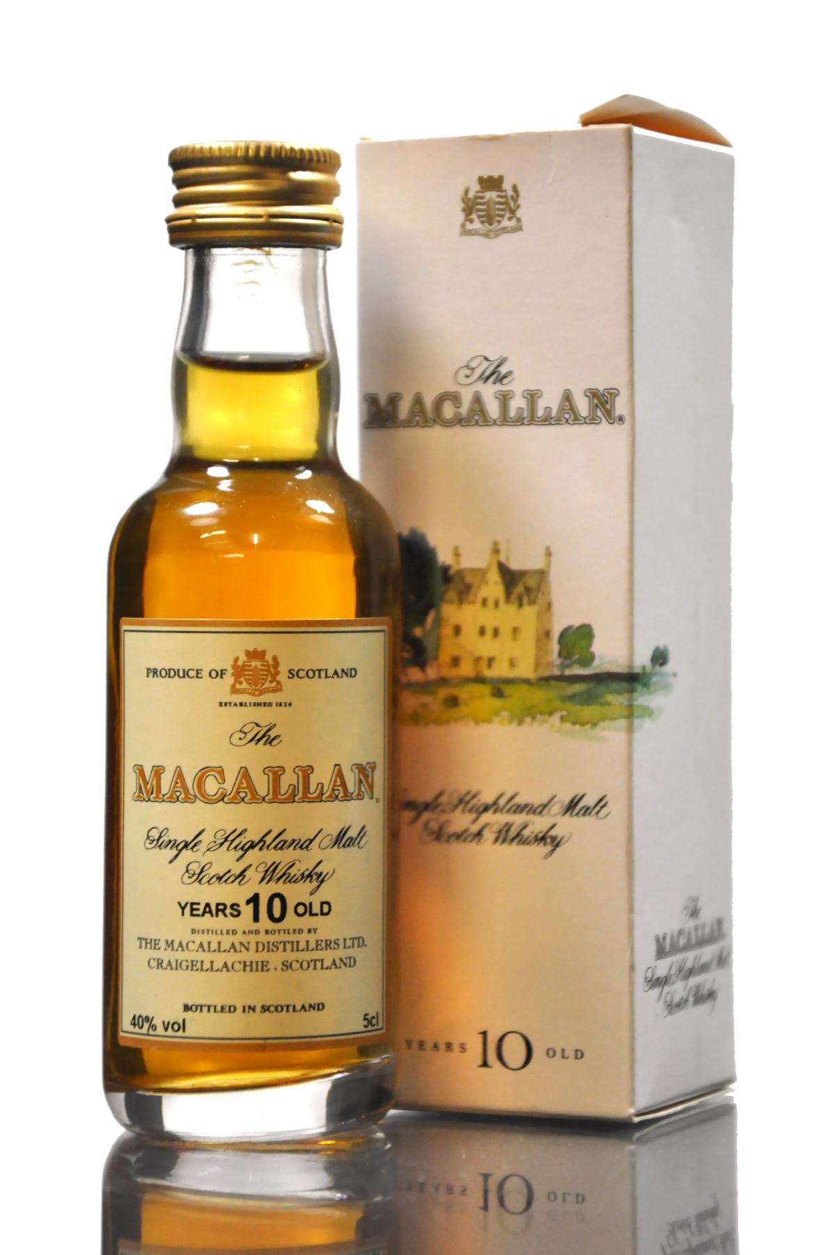 Macallan 10 Year Old Miniature