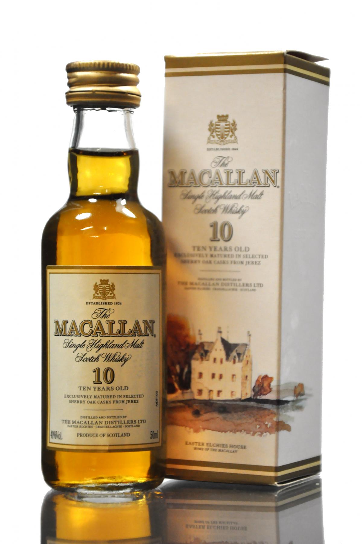 Macallan 10 Year Old - Miniature - Early 2000