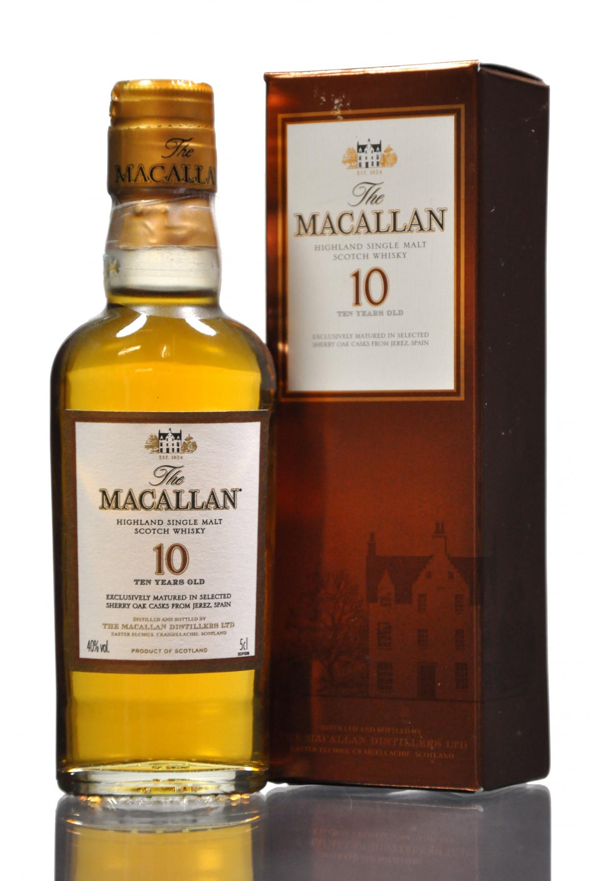 Macallan 10 Year Old - Miniature - Mid 2000s