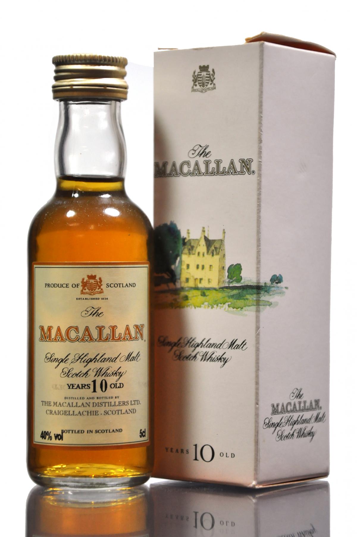 Macallan 10 Year Old Miniature