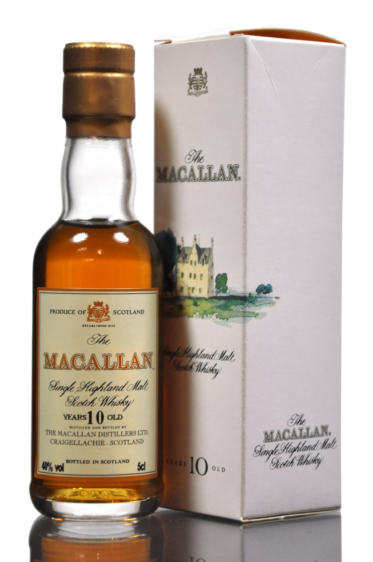 Macallan 10 Year Old Miniature