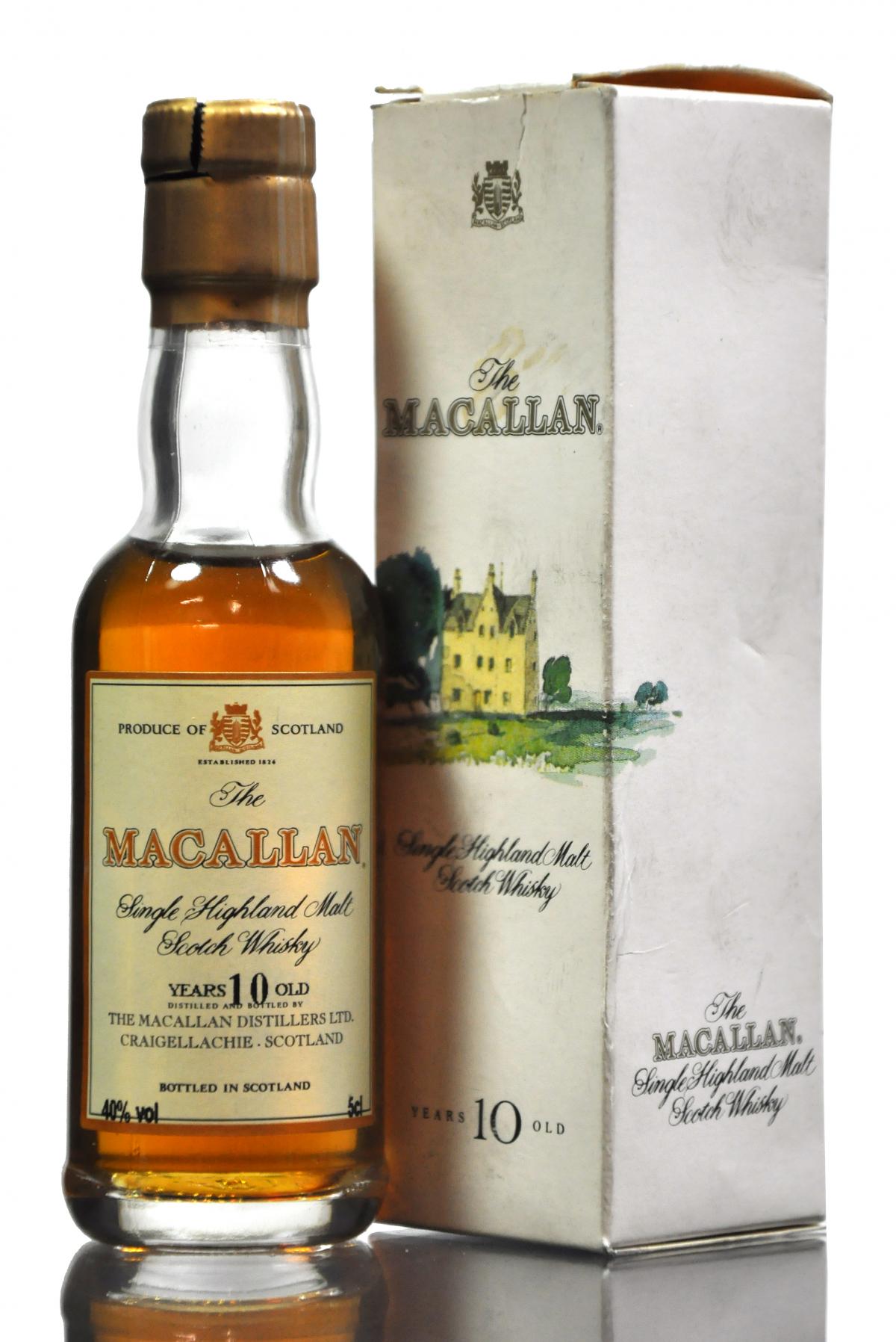Macallan 10 Year Old Miniature