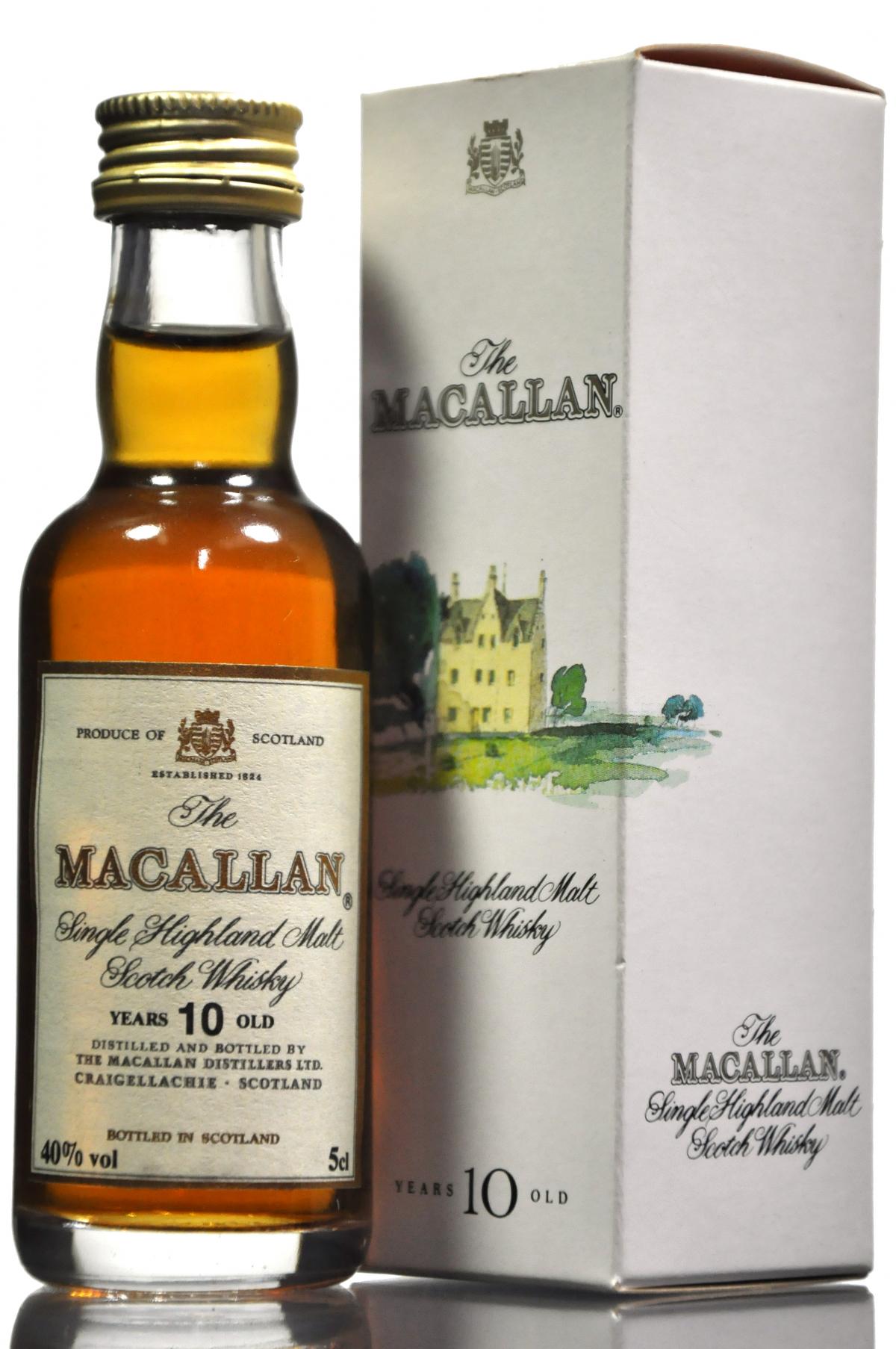 Macallan 10 Year Old Miniature