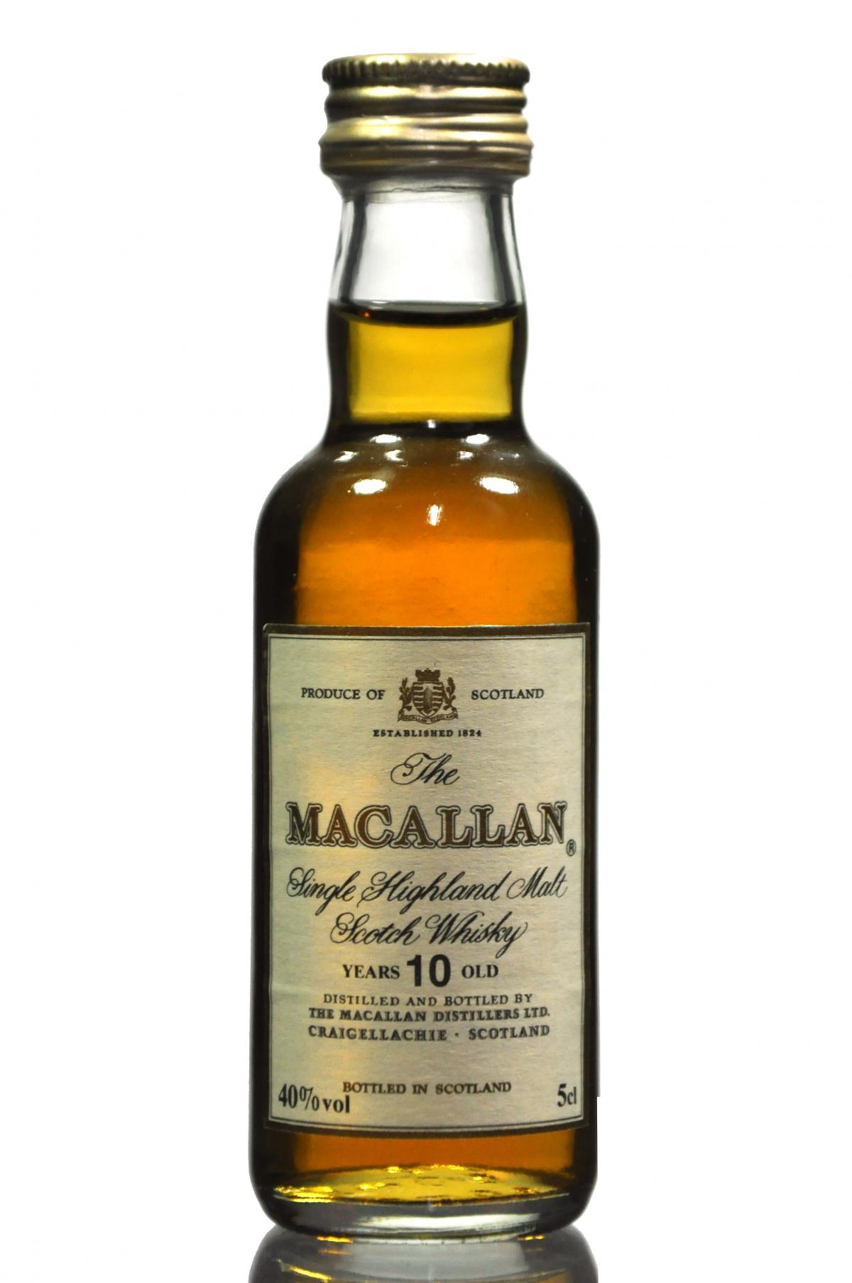 Macallan 10 Year Old Miniature