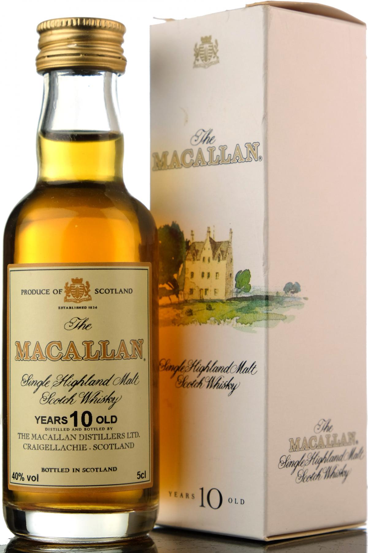 Macallan 10 Year Old Miniature