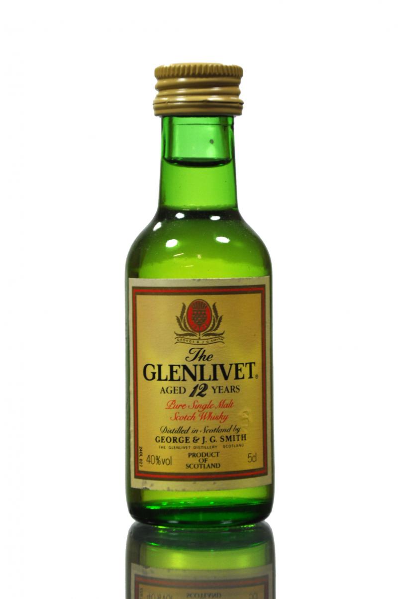 Glenlivet 12 Year Old Miniature