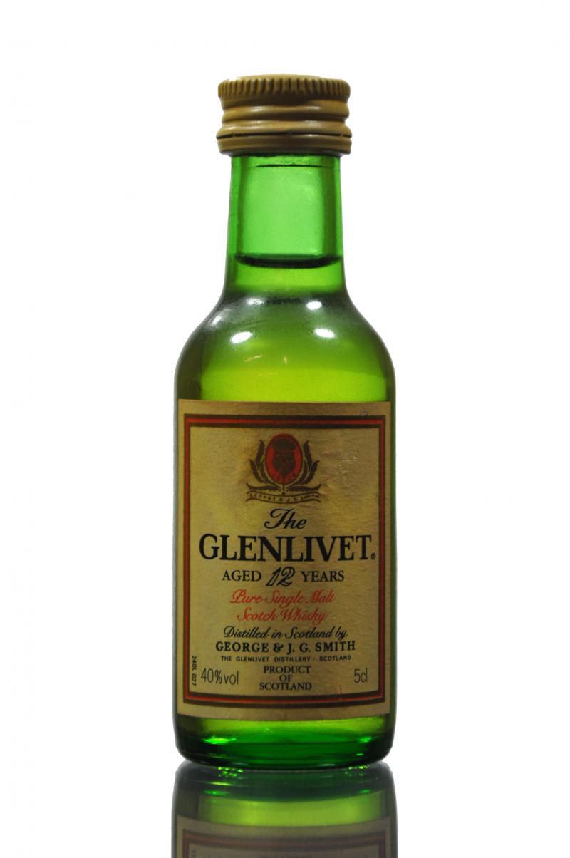 Glenlivet 12 Year Old Miniature