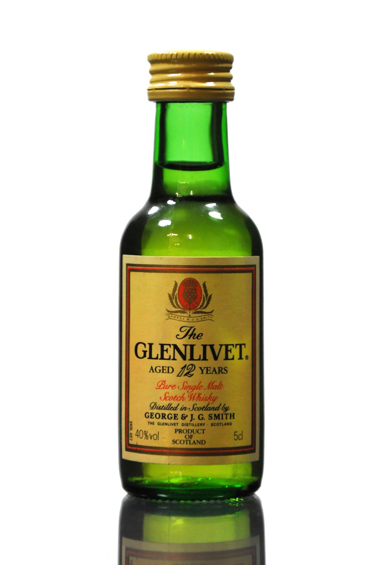 Glenlivet 12 Year Old Miniature