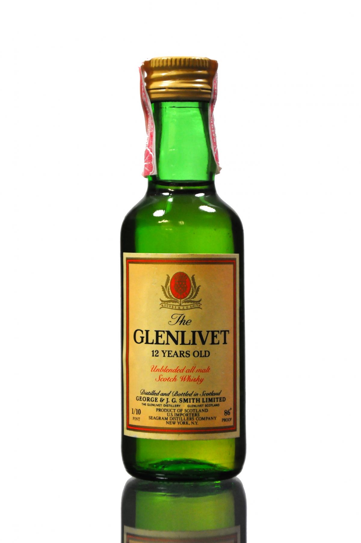 Glenlivet 12 Year Old Miniature