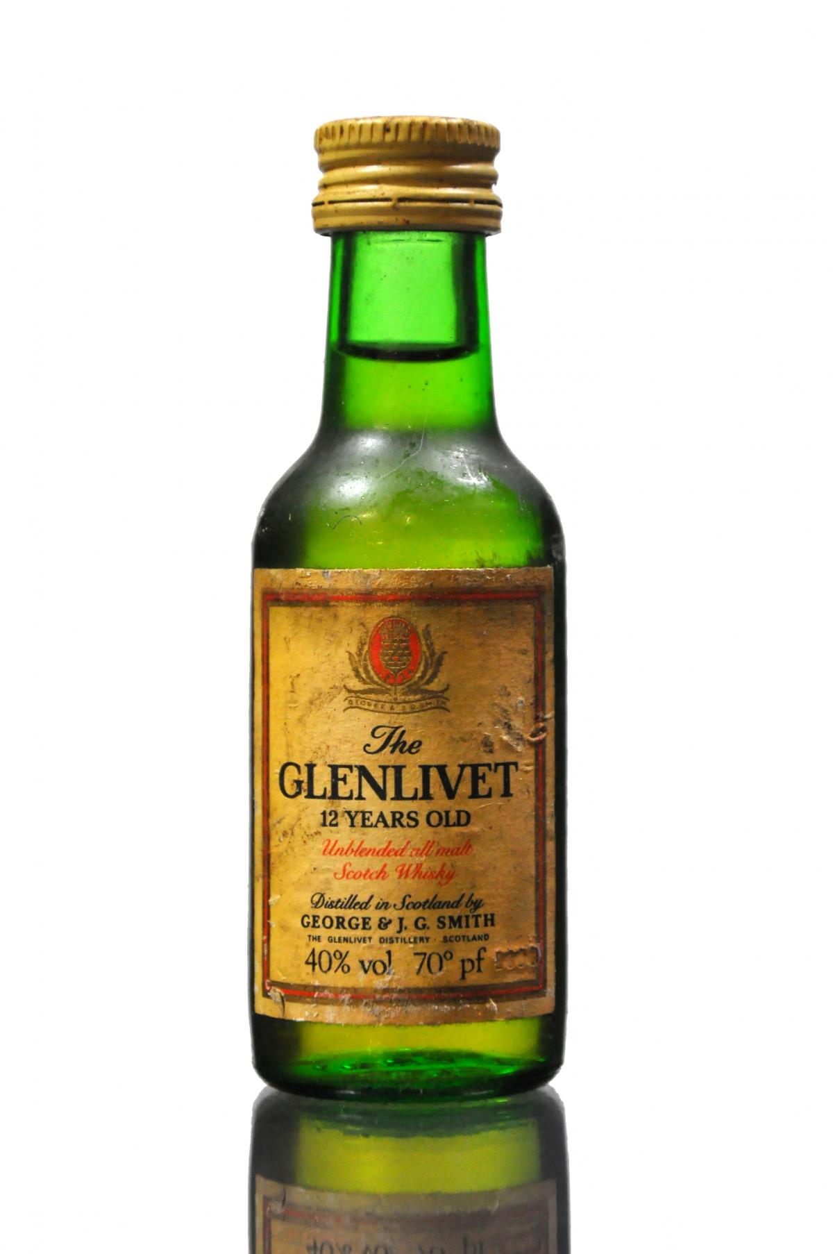 Glenlivet 12 Year Old Miniature